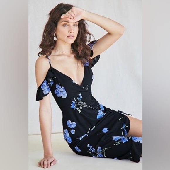 FOREVER 21 Floral Slip Women's Long Dress Adjustable Straps Size S NWT - Picture 4 of 12